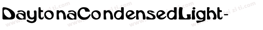 Daytona Condensed Light字体转换